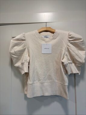 Soldout.nyc Cream 100% Cotton Short Sleeve Top—New With Tags Size Small